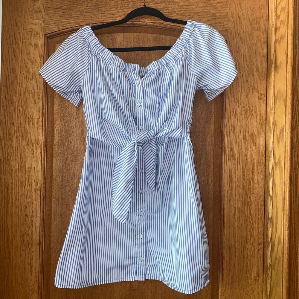 Stripped mini Dress